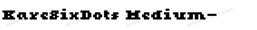KareSixDots Medium字体转换